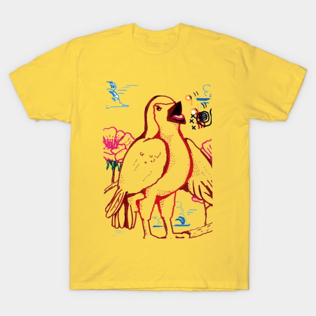 Singing Bird T-Shirt by Hajarsdeco